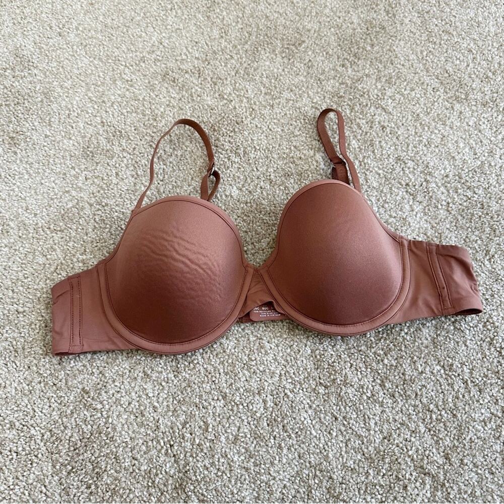 Lounge Your Everyday T-Shirt Bra In Mocha Brown Size 36C